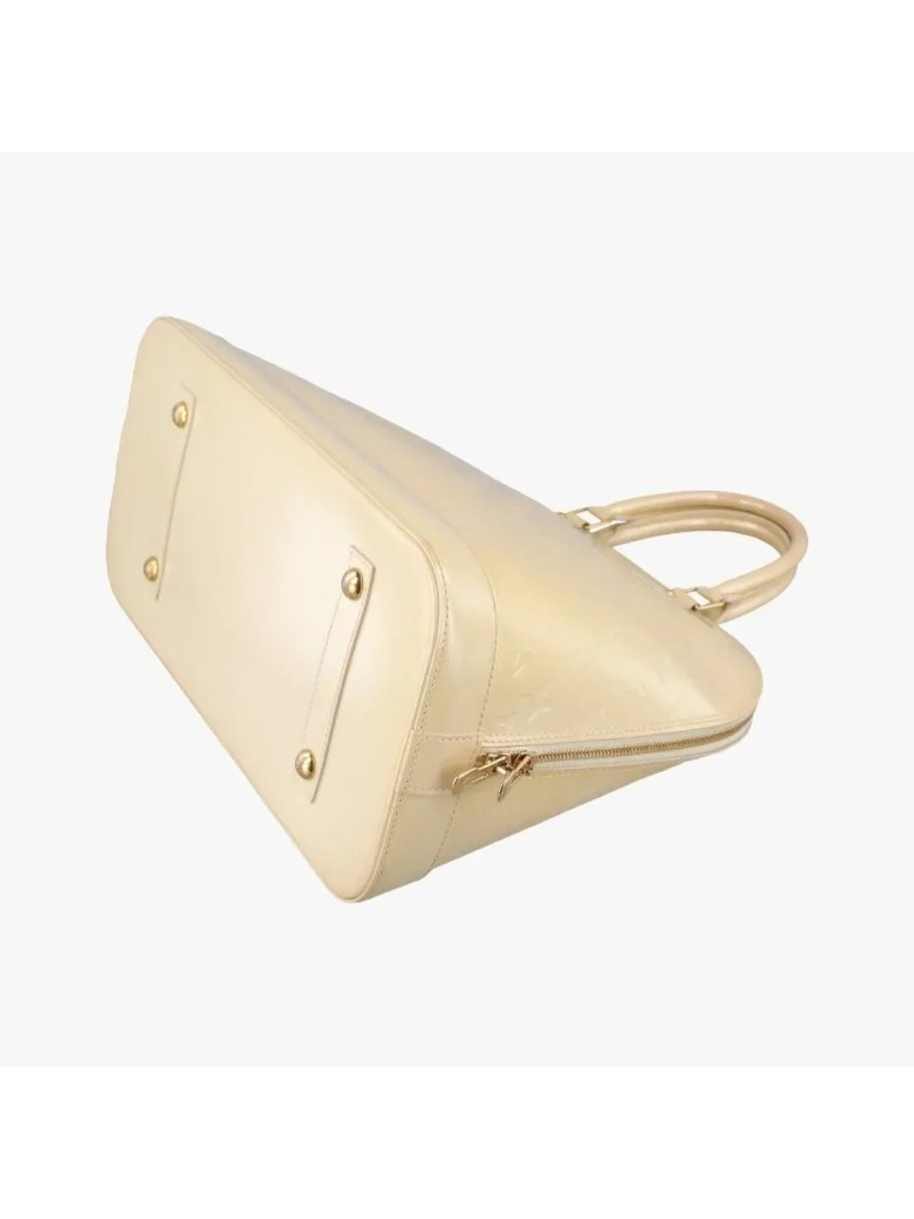Louis Vuitton Alma GM Blanc Corail Vernis Handbag
